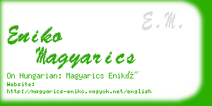 eniko magyarics business card